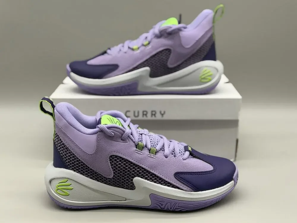 Under Armour Curry 3Z 25 SDE 5Y Women’s Sz 6.5 Purple Basketball 6001882-538